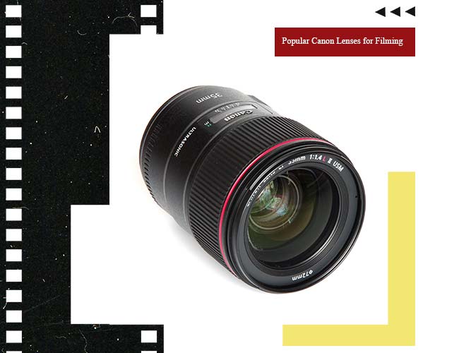 3- لنز Canon EF 70-200mm f / 2.8L IS III USM یکی از بهترین انواع لنز کانن برای فیلمبرداری